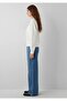 Women's Ecru Round Neck Basic Sweatshirt Pristine Sweatshirt - 4