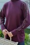 Nazenli Stoned Tunic Plum - 2