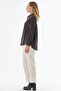 Yarım Pat Basic Blouse Brown - 4
