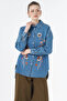 Washable Embroidered Denim Tunic Blue - 2