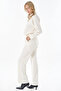 Elastic Waist Relaxed Fit Trousers Ecru - 3
