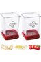 2-Pack Cup Fruit Slicer,Stainless Steel Egg and Strawberry Cutter,Quick Banana and Veggie Salad Slicer with Push Plate