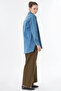Washable Embroidered Denim Tunic Blue - 6