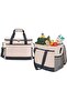 Insulated Cooler Bag,18L Large Capacity Collapsible Leakproof Lunch Tote,Portable Picnic and Camping Bag with Side Pockets