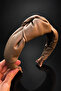 Bym433-1 Women's Mink Leather Look Knotted Wide Soft Hair Crown for Daily Use - 2