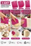 3 Pieces Plastic Dough Cutter Scraper Set for Pastry Cake Decorating and Dough Shaping - 3