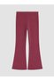 Peak New Season Burgundy Crew Neck Printed Girls' Set - 8