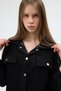 Pocket Detailed Snap Button Chenille Denim Fabric Stylish Top and Bottom Set - 3