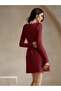 Rochie mini, bordo - L - 2