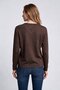Women's V-Neck Stone Detailed Long Sleeve Knitted Sweater - 2