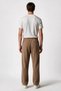 Men's Brown 3-Thread Comfortable Cut Cotton Sweatpants with Fleece Inside - 5