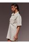 Rochie mini, albă - XS - 6