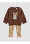 Gencc Quality Lcw Baby Brown Minnie Mouse Printed Baby Girl Set - 2