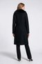 Women's Fur Collar Single Button Wool Blend Long Coat - 2
