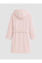 Two Mt Shop Quality Lcw Home Pink Plain Children's Bathrobe - 3