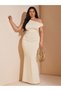 Rochie maxi, crem - 0XL - 3