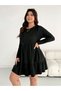 Rochie mini, neagră - 1XL - 5