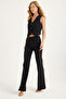 Wide Leg Side Zipper Pants - 2