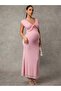 Rochie maxi, roz - XL - 7