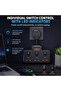 Multi Plug Extension with Flexible Plug, 3 Way 3 USB Plug Adaptor, Individual Switched Socket Extens - 6