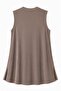 Chiffon Detailed Zero Sleeve Tunic Dark Mink - 2