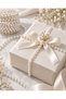 White Fixed Full Pearl Ribbon 7 mm 9 Meters – Dowry Decoration, Jewelry Accessory, Hobby and Decorative Pearl Ribbon - 4