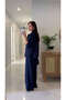 Noris Navy Blue Knit Detailed Knitwear Pants Set - 2
