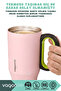 680ml Mug Series Matte Body Non-Slip Base With/Without Straw Use Large Handle Sus316L Stainless Steel Thermos 6 Hours Hot/Cold - 2