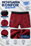 Men's Boxer 3 Pieces Mixed Color and Pattern Cotton Flexible Waist Comfortable Men's Boxer Underwear - 5