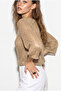 Women's Gold Gold Silvery Openwork Oversize Thin Knit Mercerized Knitwear Blouse 2837 60286469 - 6