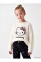 Alita City Lcw Kids Ecru Hello Kitty Embroidered Girls' Knit Sweater with a Difference