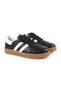Libero L075.2324 Women's Genuine Leather Double Stripe Caramel Rubber Sole Retro Sneaker - 3
