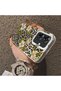 Realme Note 60 Compatible Aesthetic Floral-Leopard Pattern Case Acrylic Hard Back Silicone Edge - 4
