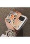 Samsung Galaxy A72 Compatible Cartoon Fox Nick Patterned Case Acrylic Hard Back Silicon Edges - 4