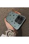 Xiaomi Poco M6 4g Compatible Edge Striped Black Star Pattern Protective Case Acrylic Hard Back Silicon Edge - 4
