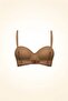 Push-Up Underwire Non-Padded Strapless Bra C17045 Capucino - 4