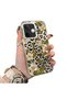 Oppo A5 Pro 4G/5G Compatible Aesthetic Floral-Leopard Pattern Case Acrylic Hard Back Silicon Edge