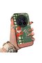 Vivo X200 Pro Compatible Acrylic Hard Back Panel with Silicone Edges Vegetable Flower Pattern Phone Case
