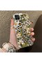 Realme C25Y/C21Y Compatible Aesthetic Floral-Leopard Pattern Case Acrylic Hard Back Silicone Edge - 2