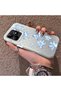 Realme Note 50 Compatible Acrylic Hard Back Panel with Silicone Edges and Blue Flower Print Phone Case - 3