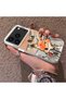 iPhone 17 Pro Compatible Cartoon Fox Nick Pattern Case Acrylic Hard Back Silicone Edge - 3