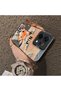 Oppo Reno 14/14F Compatible Cartoon Fox Nick Patterned Case Acrylic Hard Back Silicone Edge - 4