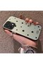 Oppo A6 Pro 4G/5G Compatible Edge Striped Black Star Pattern Protective Case Acrylic Hard Back Silicon Edge - 3