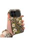 Xiaomi Redmi K90 5g Compatible Aesthetic Floral-Leopard Pattern Case Acrylic Hard Back Silicone Edge