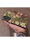 Oppo A60 Compatible Aesthetic Floral-Leopard Pattern Case Acrylic Hard Back Silicone Edge - 3