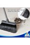 Broom and Dustpan Set with Adjustable Long Handle, Gray - 3