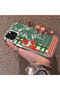 iPhone 13 Pro Compatible Acrylic Hard Back Panel with Silicone Edges Vegetable Flower Pattern Phone Case - 3
