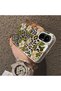 Realme C67 4g Compatible Aesthetic Floral-Leopard Pattern Case Acrylic Hard Back Silicone Edge - 4