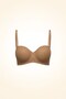 Push-Up Underwire Non-Padded Strapless Bra C17045 Capucino - 3