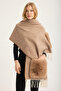 Fur Pocket Fringed Shawl - 4